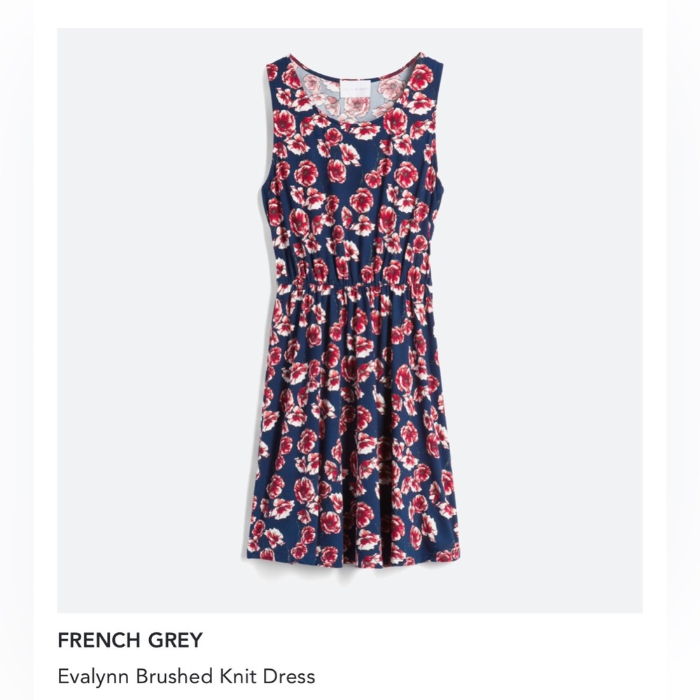 Stitch Fix French Grey Evalynn Brushed Knit Dress Size Large